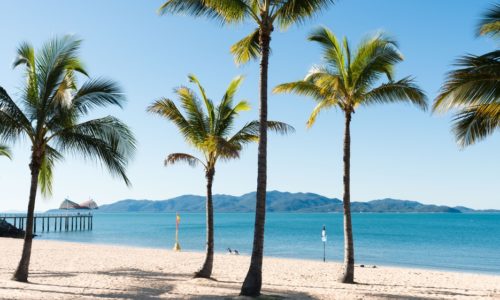Townsville Beach with View of Magnetic Island
