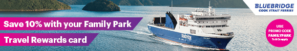 Save 10% on Bluebridge Cook Strait Ferries with Family Parks